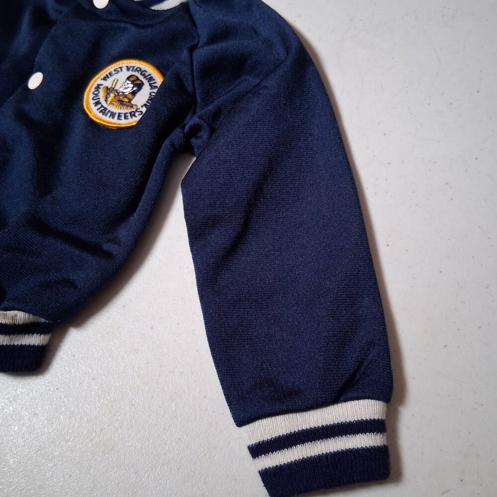 Vintage WVU Mountaineers Jacket Baby 12 Mos West Virginia University Retro Sport - Picture 12 of 16